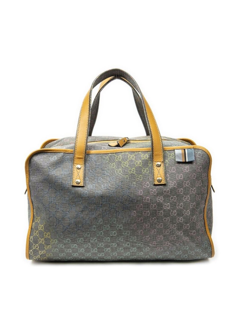 Gucci Web Loop Duffle Orange Multicolor GG